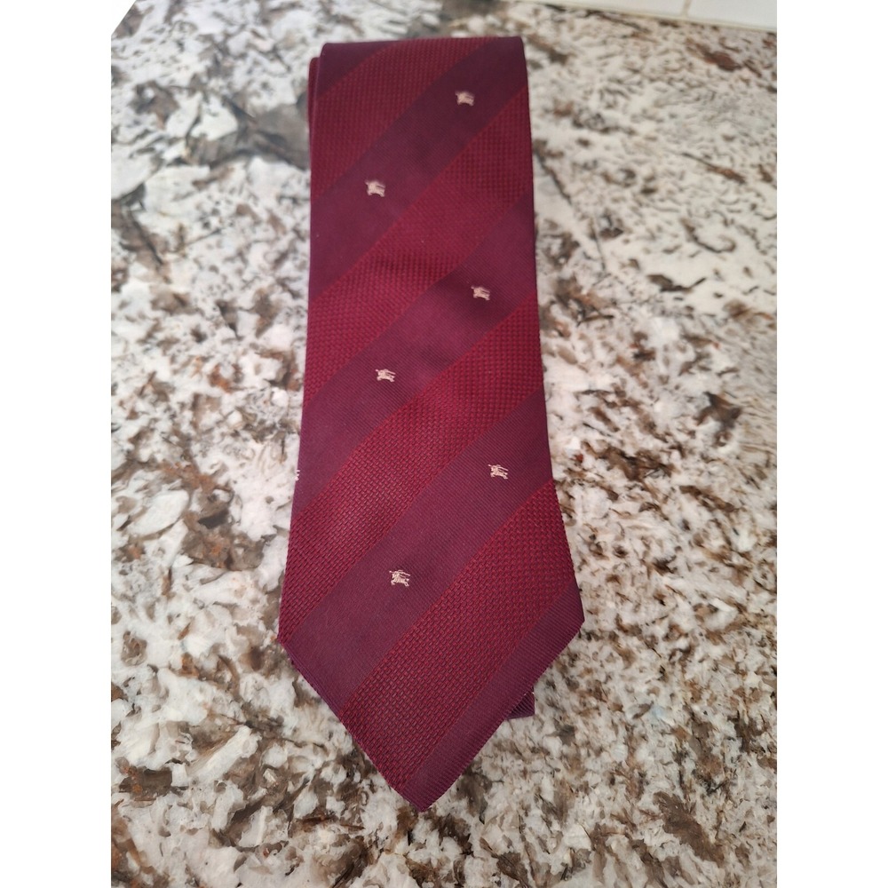 Burberry marron silk Tie‎